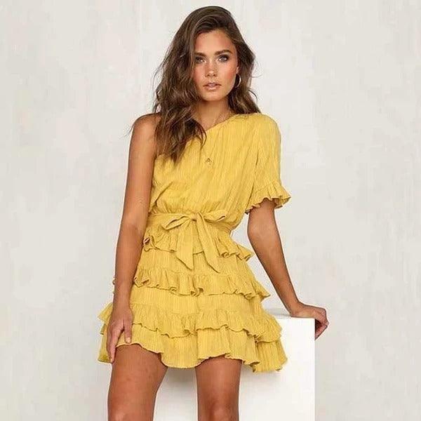 Diagonal Strap Dress