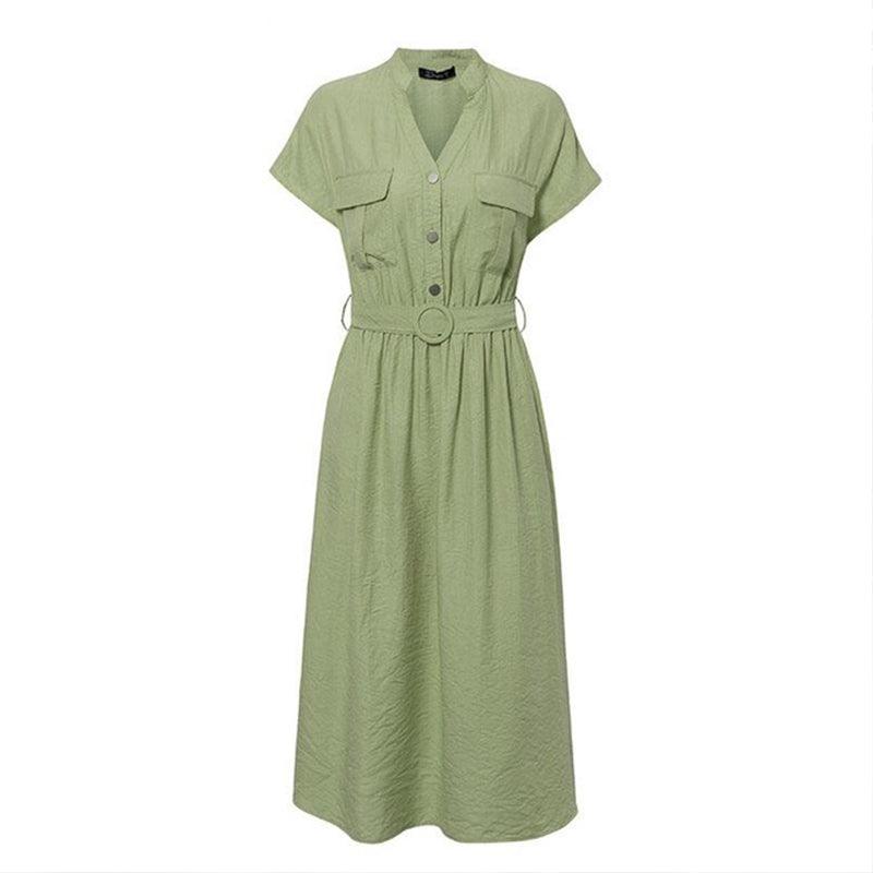 Casual Short Sleeve Slim Dress