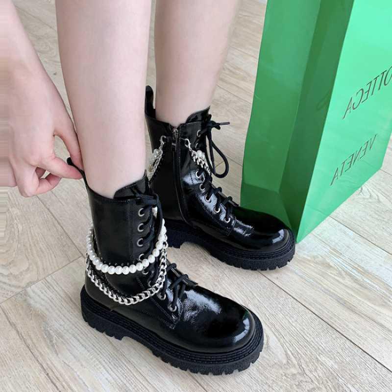 Women's Boots Thick Flat Heel Round Toe Short Boots Casual