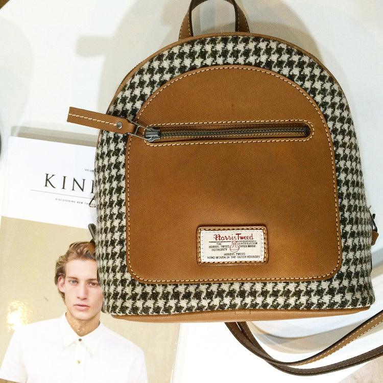 Fabric British Vintage Small Backpack