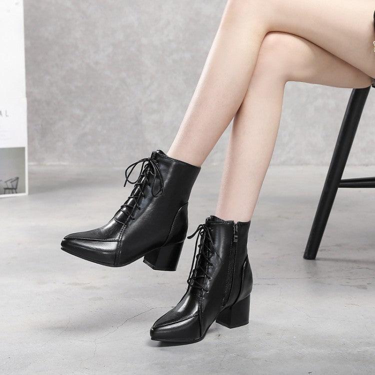 Women's Size Boots With Side Zipper