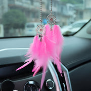 dream catcher car ornament with feather, view 9 - MRSLM