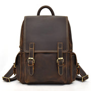 crazy horse leather backpack, view 8 - MRSLM