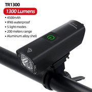 1300 lumen bike headlight, view 2 - MRSLM