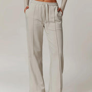 high-waisted loose sweatpants with pockets - MRSLM