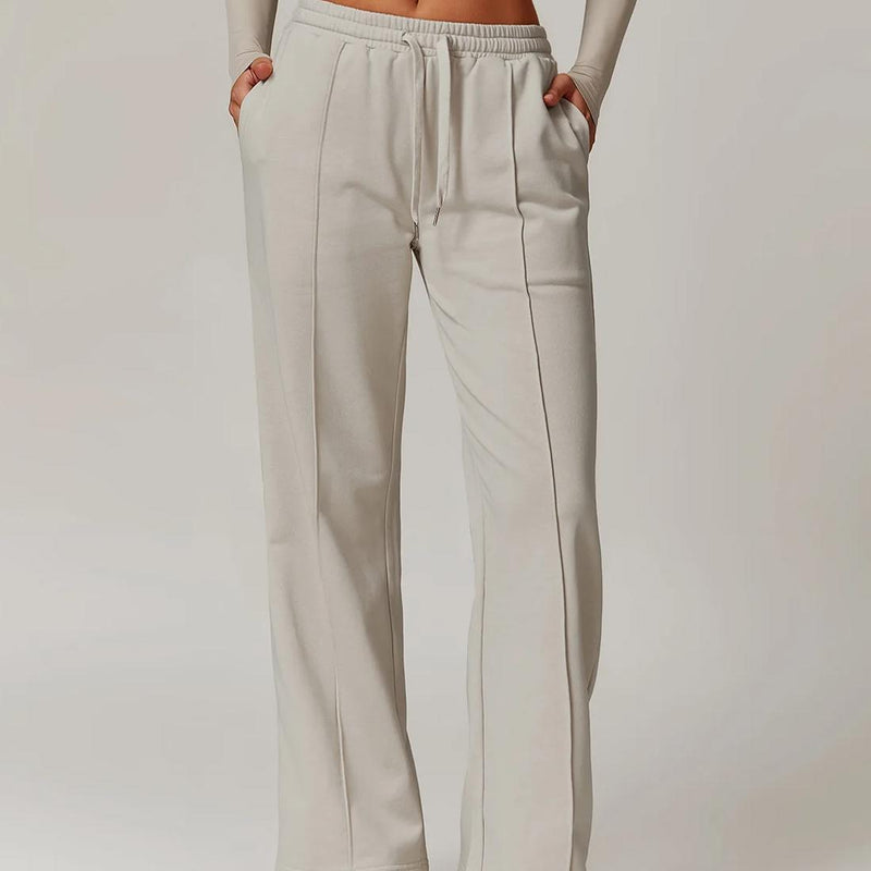 high-waisted loose sweatpants with pockets - MRSLM