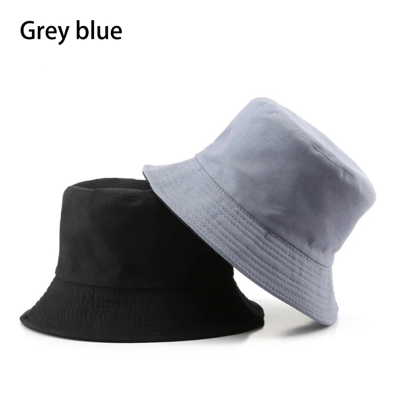Classic Cotton Reversible Bucket Hat – Casual Sun Cap for Outdoor Adventures