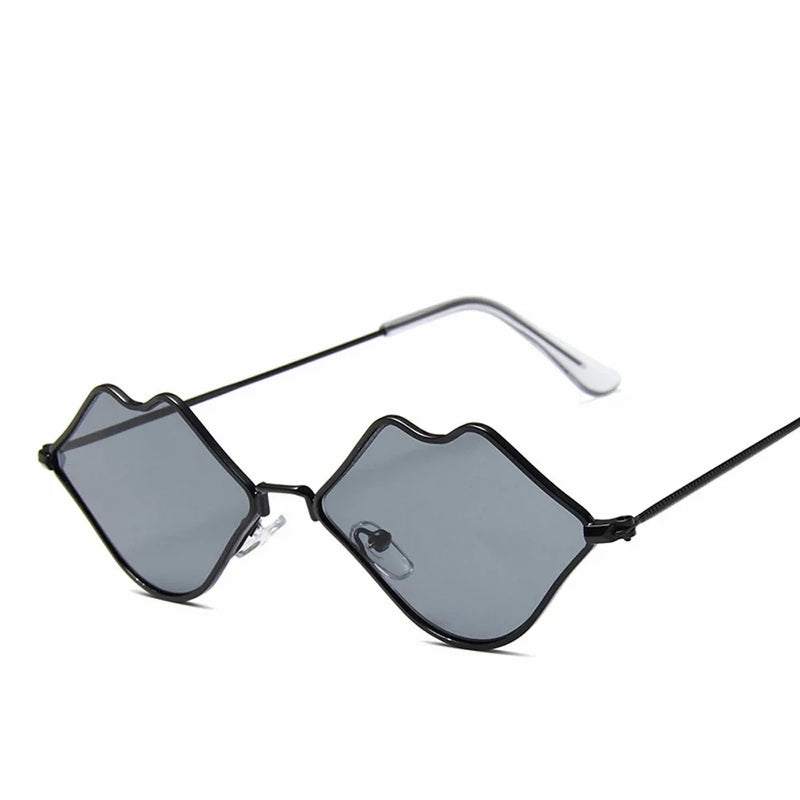 red lips cat eye sunglasses, view 3 - MRSLM