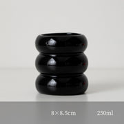 nordic ceramic candlestick holder, view 4 - MRSLM