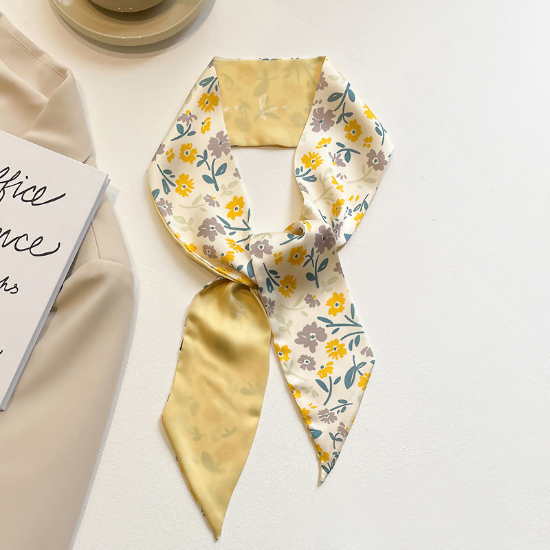 silk scarf hair band, view 3 - MRSLM