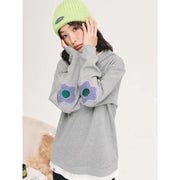 loose fit fake two-piece sweatshirt, view 5 - MRSLM
