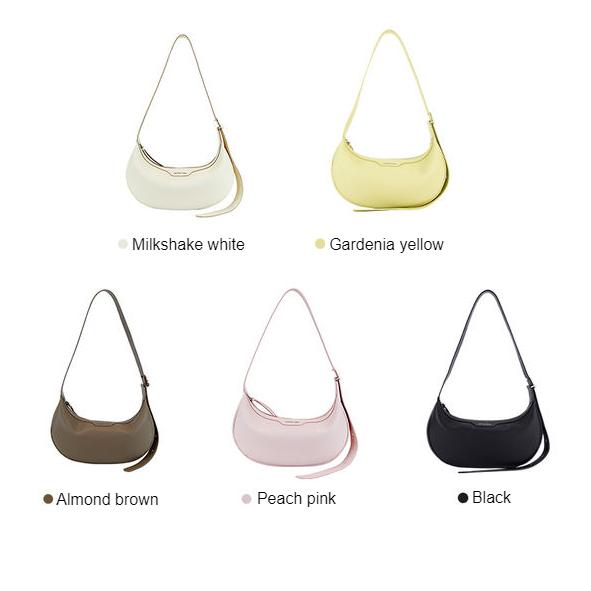 Leather baguette shoulder bag, view 16 - MRSLM