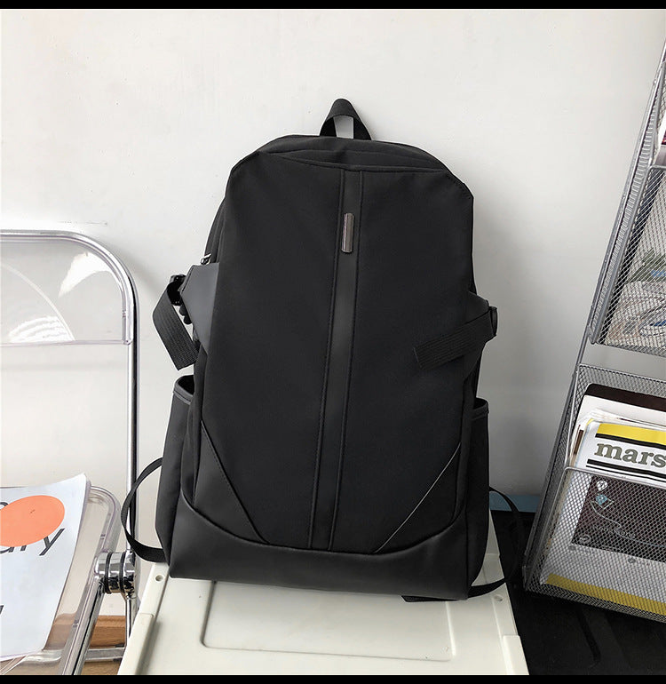 Simple solid color backpack, view 2 - MRSLM