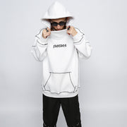 men's loose hooded sweater, view 3 - MRSLM