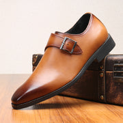 luxury casual leather dress shoes, view 3 - MRSLM