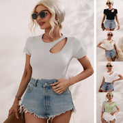 women's solid color loose slim knitwear - MRSLM