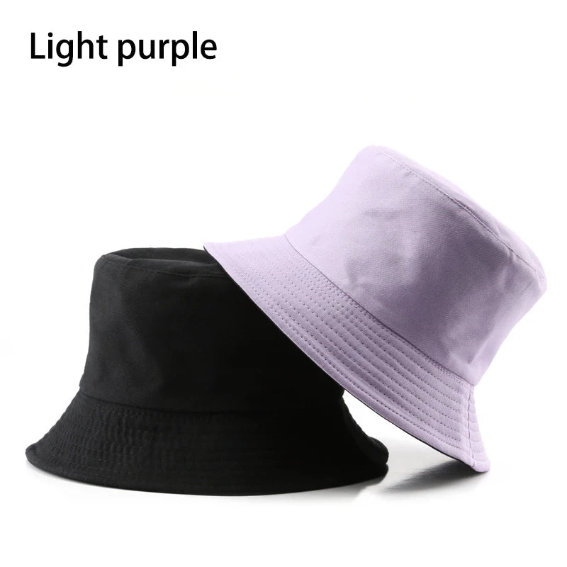 reversible cotton bucket hat, view 2 - MRSLM
