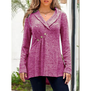 women's v-neck button knit sweater, view 8 - MRSLM
