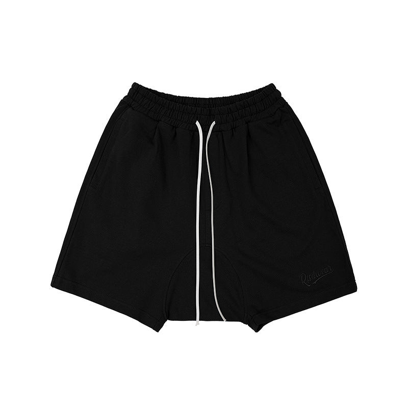 men's loose cotton street shorts, view 7 - MRSLM