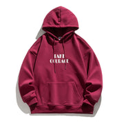 hooded sweater letter print loose top, view 9 - MRSLM
