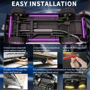car underglow LED strip light kit, view 7 - MRSLM