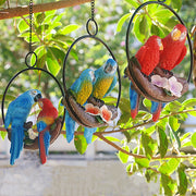 cute resin parrot with ring, view 5 - MRSLM