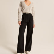 Women's high waist wide leg trousers - MRSLM