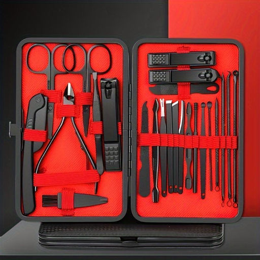 24-piece black nail clipper kit - MRSLM