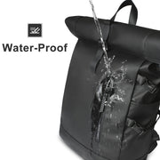 expandable roll-top laptop backpack, view 6 - MRSLM