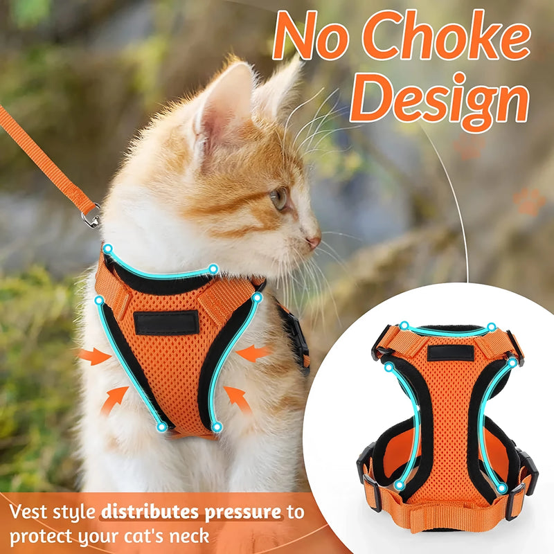 cat harness and leash, view 20 - MRSLM