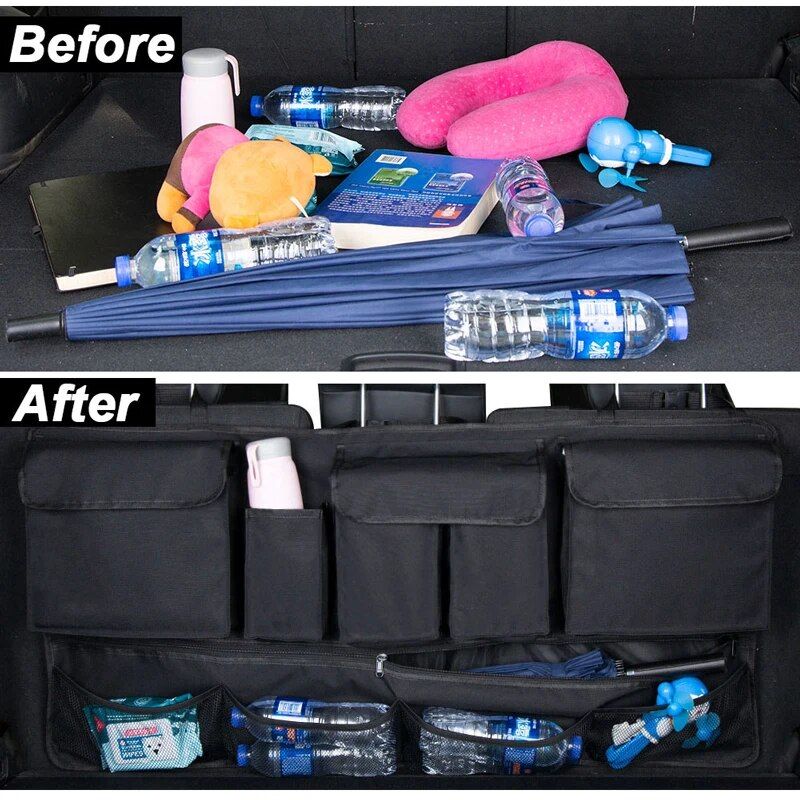 car trunk organizer with pockets, view 5 - MRSLM