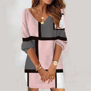 lace v-neck off-the-shoulder dress, view 2 - MRSLM