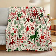 Christmas digital-print throw blanket, view 16 - MRSLM