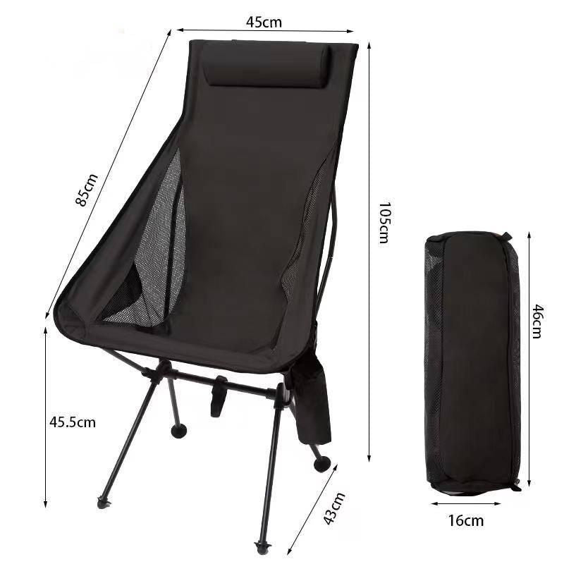outdoor folding chair, view 3 - MRSLM