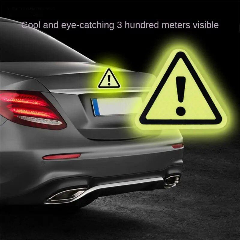 reflective safety triangle decal, view 9 - MRSLM