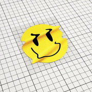 reflective twisted smiley decal, view 3 - MRSLM