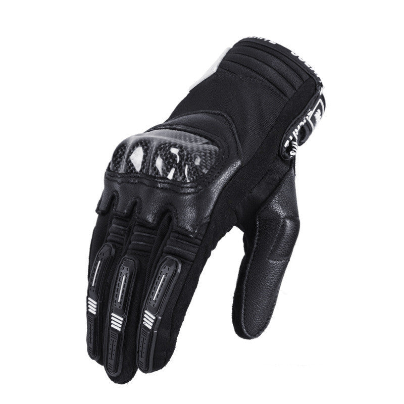 Goatskin carbon fiber motorcycle gloves, view 2 - MRSLM