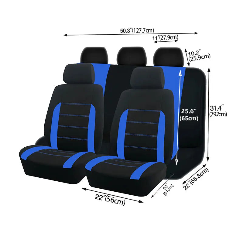 universal fabric car seat covers, view 19 - MRSLM