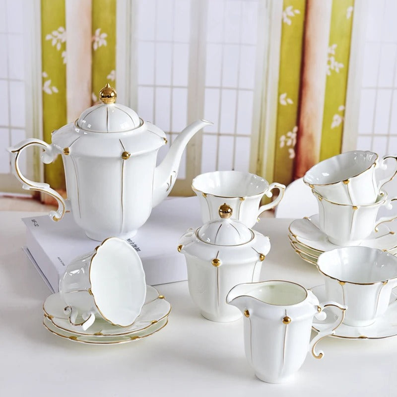 European bone china tea set, view 8 - MRSLM