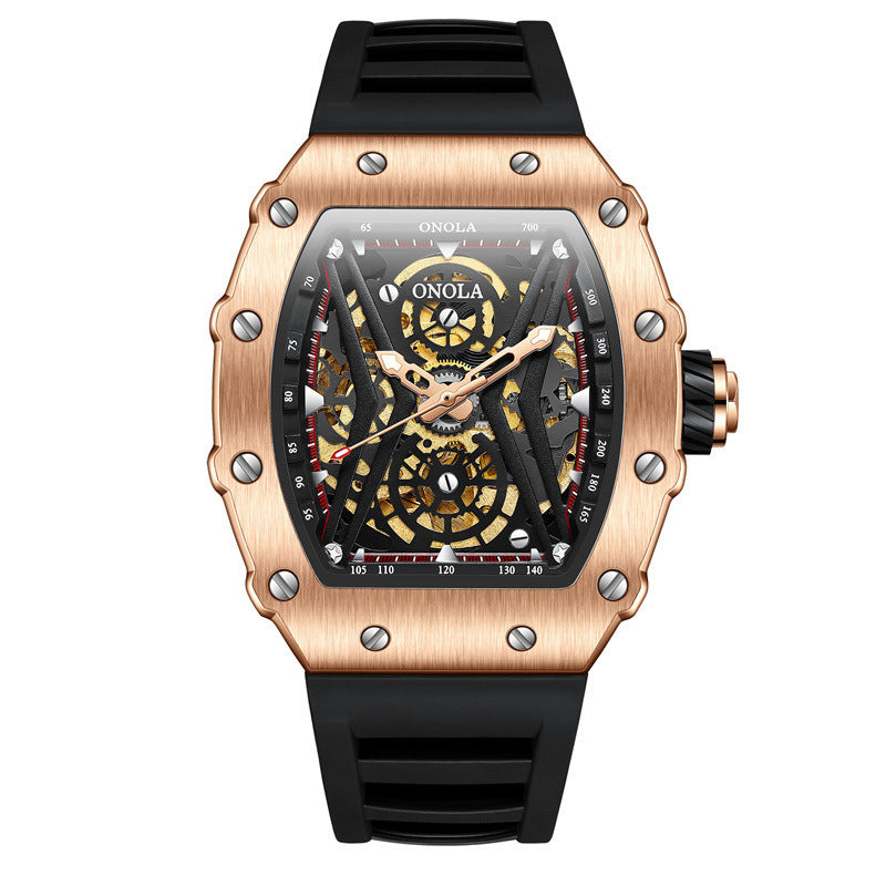 men's sports automatic silicone watch, view 7 - MRSLM