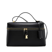 Elegant genuine leather crossbody bag, view 4 - MRSLM