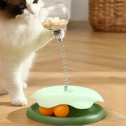 interactive tumbler cat toy with food dispenser, view 5 - MRSLM