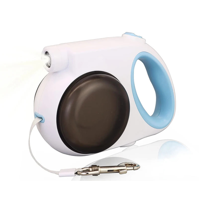 retractable dog leash with light and bowl, view 2 - MRSLM