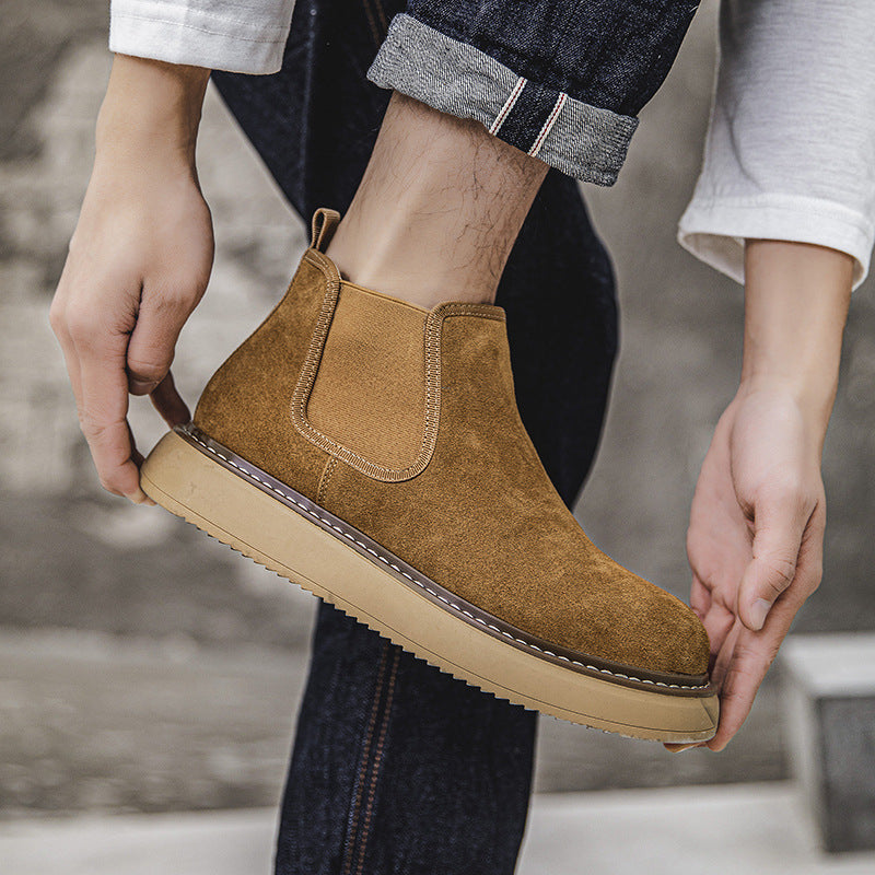 leather chelsea boots, view 6 - MRSLM