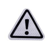 reflective safety triangle decal, view 3 - MRSLM