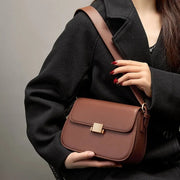 genuine leather small square shoulder bag, view 7 - MRSLM