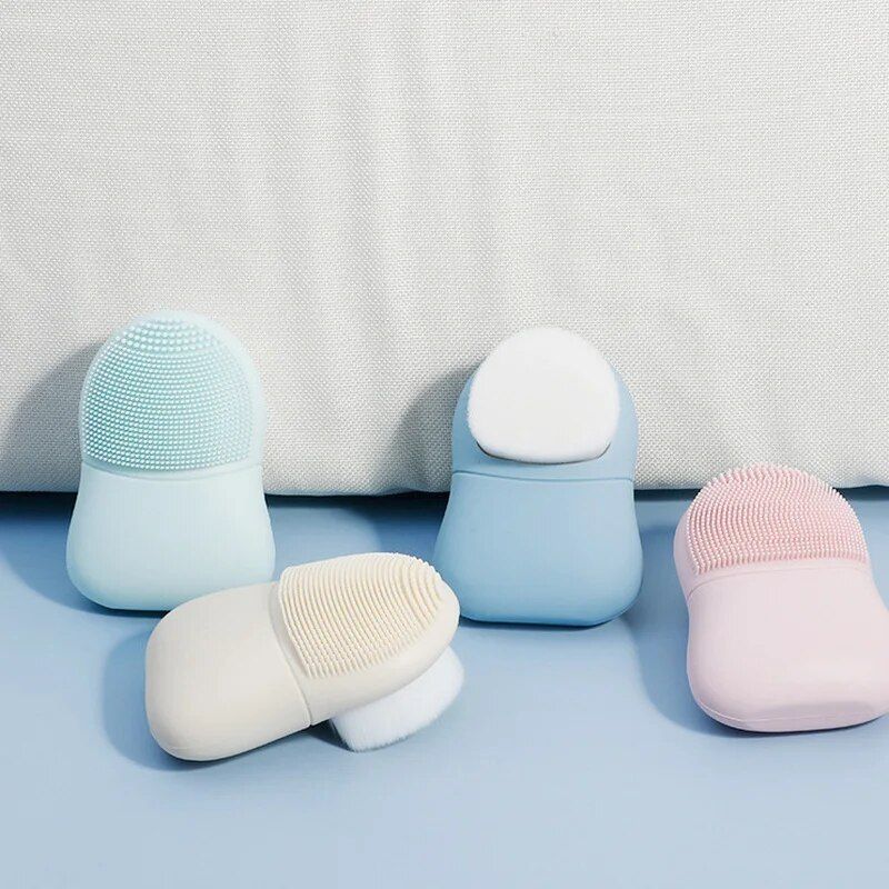 dual-headed silicone facial cleansing brush, view 7 - MRSLM