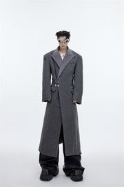 men's long over-the-knee coat, view 5 - MRSLM
