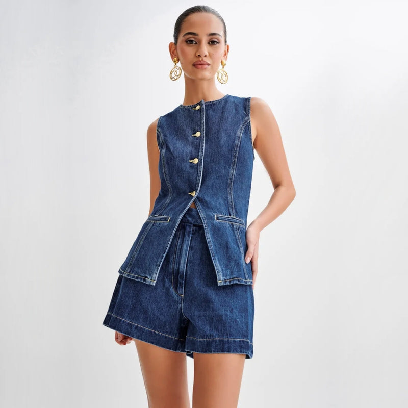 Denim 2-piece summer set - MRSLM