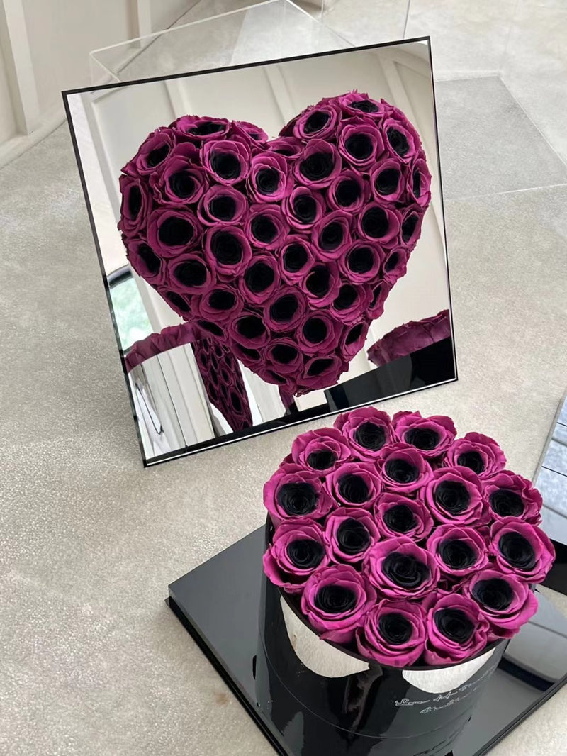 black plum preserved flower pot gift, view 5 - MRSLM